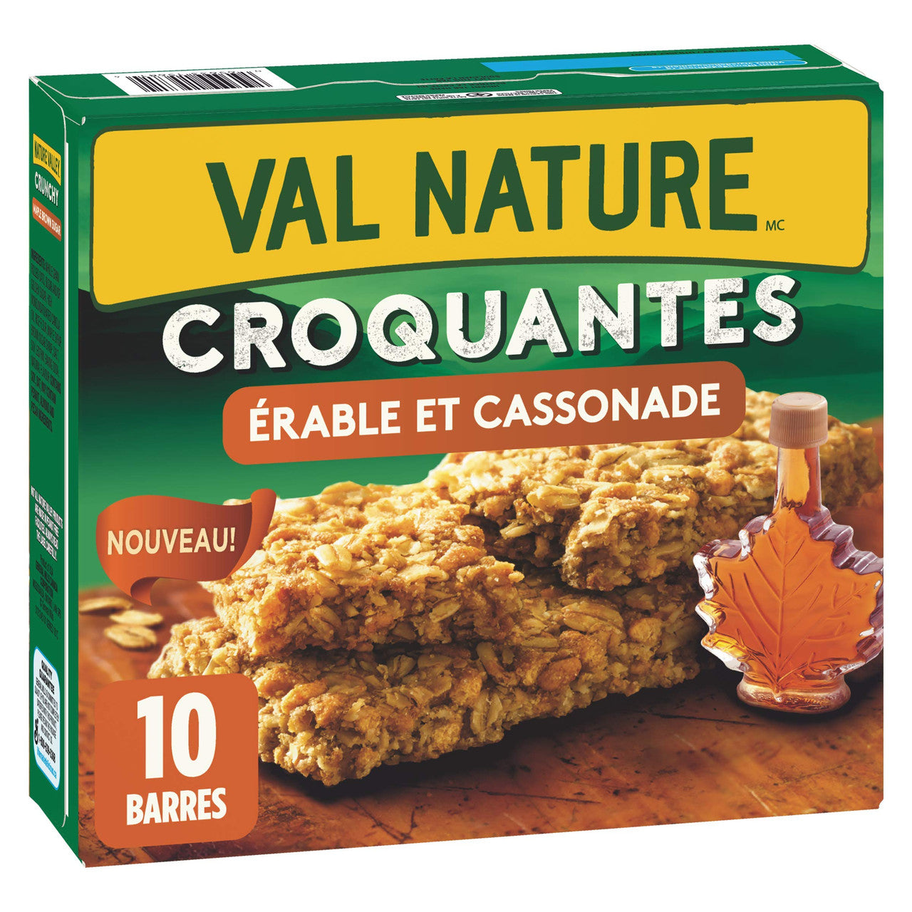 NATURE VALLEY Crunchy Maple Brown Sugar Granola Bars, 10 Count, 210g/7.4 oz., {Imported from Canada}