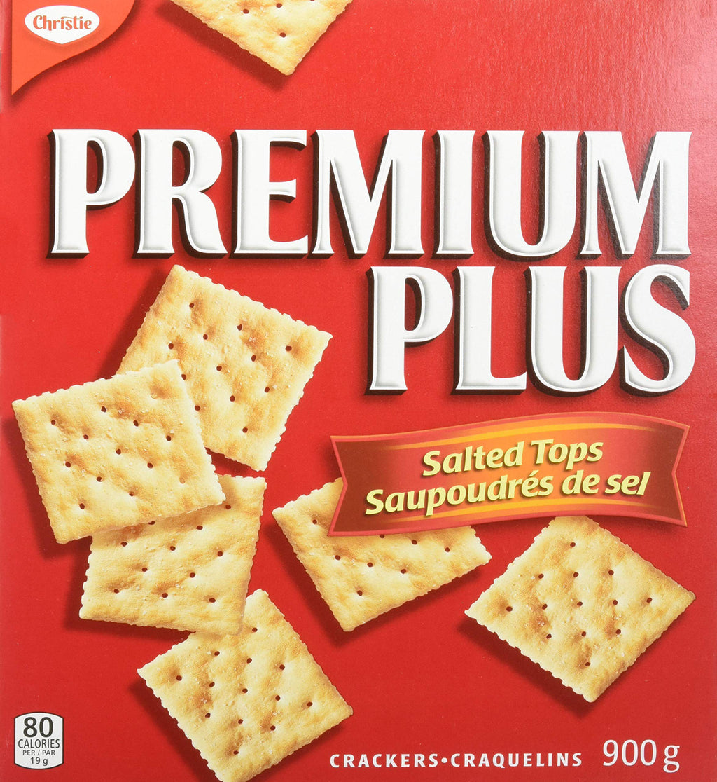 Christie Premium Plus, Crackers with Salted Tops,900g/2 lbs., {Imported from Canada}