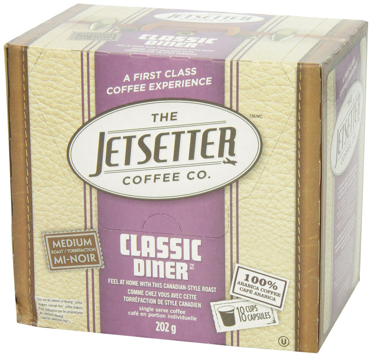 The Jetsetter Coffee Classic Diner, 18-Count, 202gm {Imported from Canada}