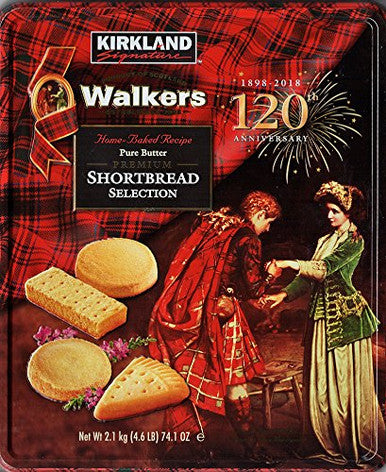 Kirkland Signature Walkers Premium Shortbread Gift Tin, 4.6 Pound