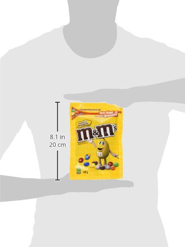 M&M's Peanut Candies Stand up Pouch 200g/7oz., (Imported from Canada)