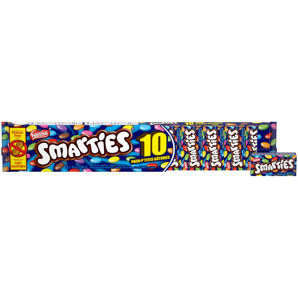 Nestle SMARTIES Snack Size (Pack of 10), 10g each, {Imported from Canada}