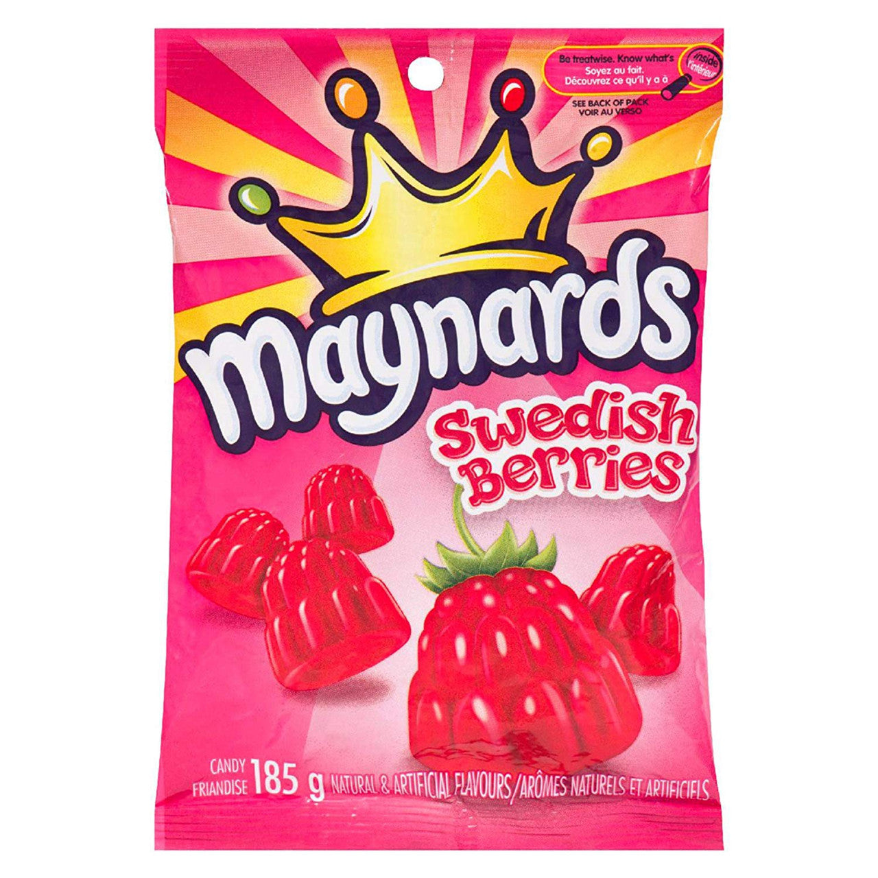 Maynards Swedish Berries Gummy Candy, 185g, 12 Pack {Imported from Can