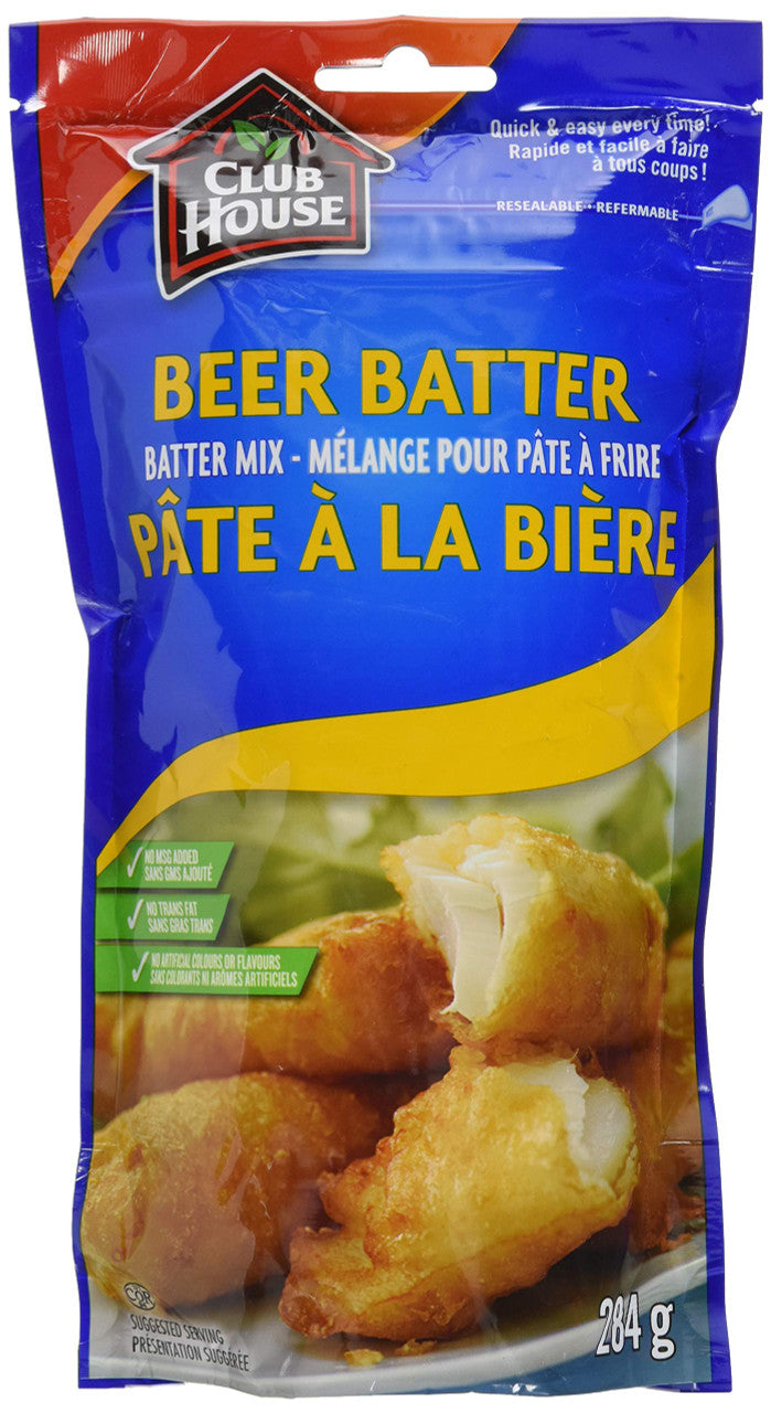 Club House Beer Batter 284g/10 oz., 6-count {Imported from Canada}