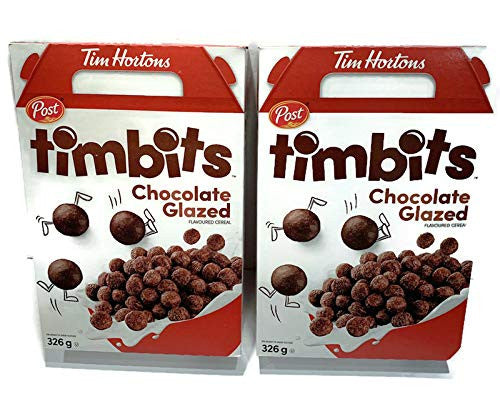 Tim Hortons Timbits Chocolate Glazed Cereal 326g/11.5 oz Box (2pk) {Imported from Canada}