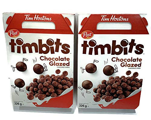 Tim Hortons Timbits Chocolate Glazed Cereal 326g/11.5 oz Box (2pk) {Imported from Canada}