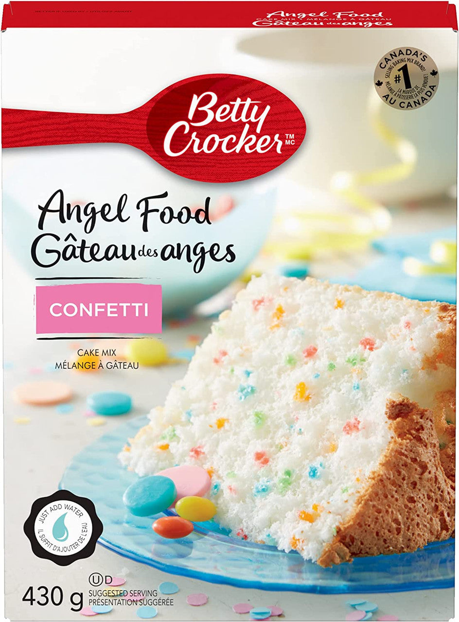 Betty Crocker Angel Food Confetti Cake Mix 430g15 Oz Box Imported From Canada Caffeine 4373