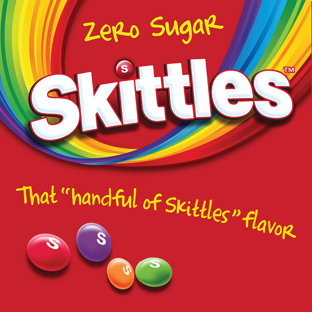 Skittles Zero Sugar Original Punch Flavored Drink Mix, 6 packets, 15.5g/0.55 oz. Box {Imported from Canada}