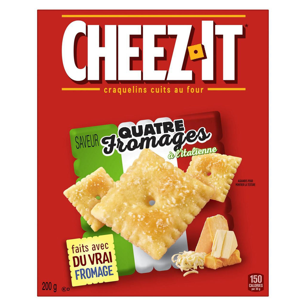 Cheez-It Italian Four Cheese Crackers, 200g/7 oz. Box  {Imported from Canada}