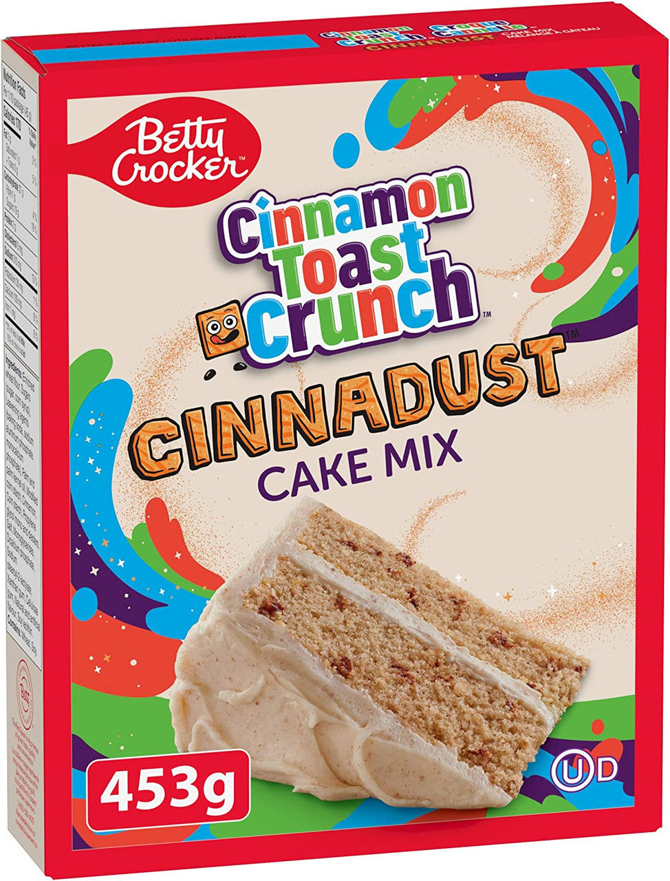 Betty Crocker Cinnamon Toast Crunch Cake Mix, 453g/1 lb. Box {Imported from Canada} Caffeine