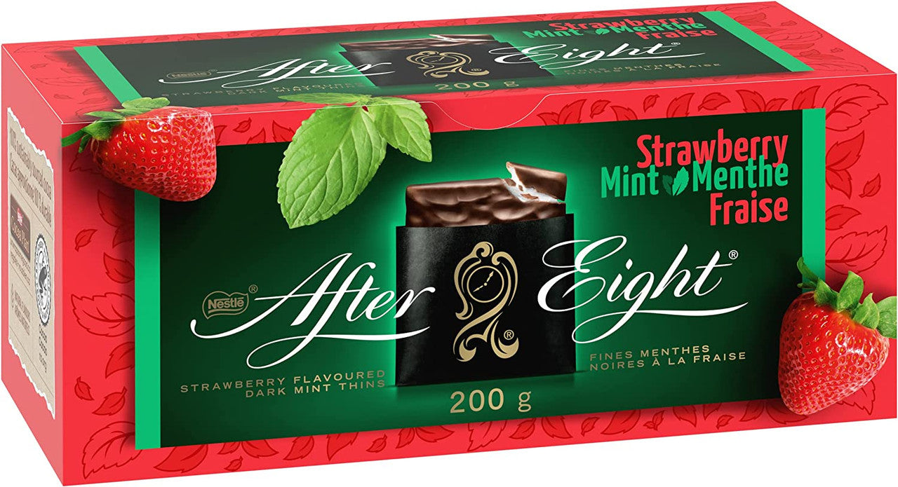 After Eight Strawberry Mint Chocolate, 200g/7 oz. Box {Imported from Canada}