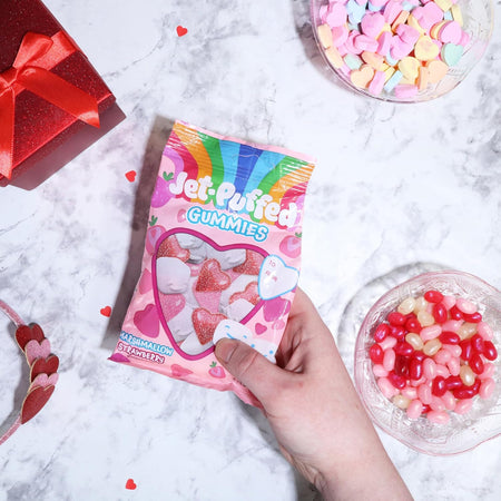 Jet Puffed Valentine's Day Strawberry Marshmallow Heart Gummies