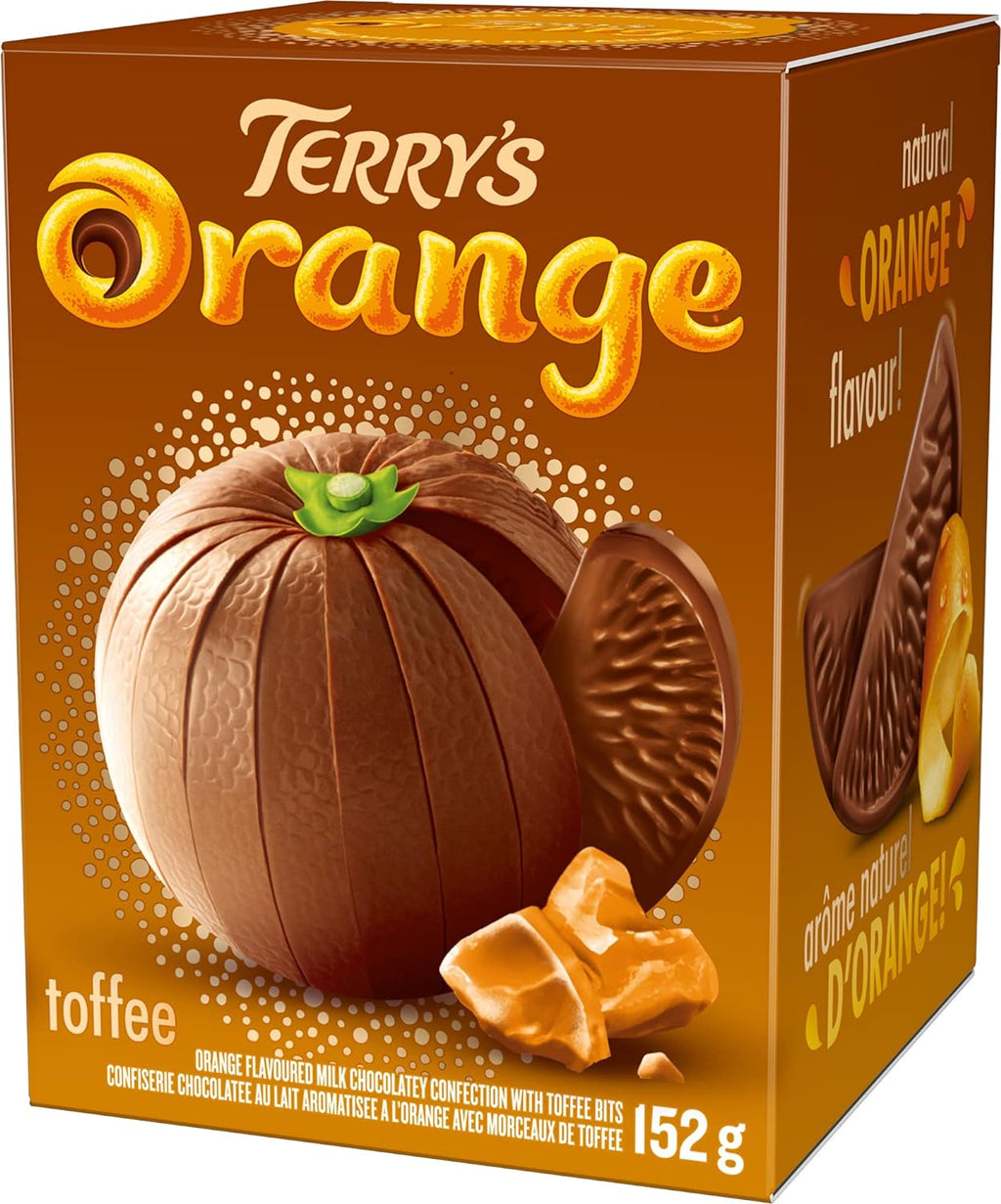 Terry's Orange Milk Chocolate with Toffee Bits, 157g/5.5 oz. Bar {Imported from Canada}