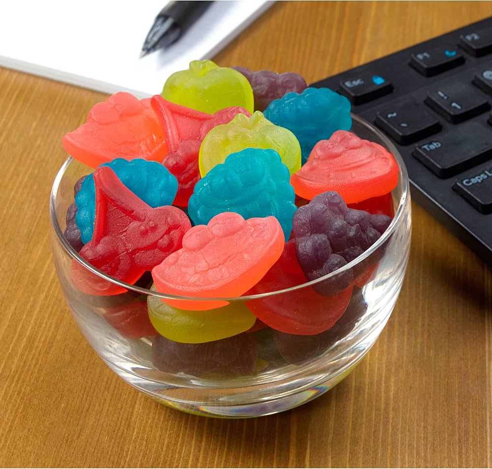 Jolly Rancher Gummies, Original Flavors, 182g/6.4 oz., gummies in a bowl.