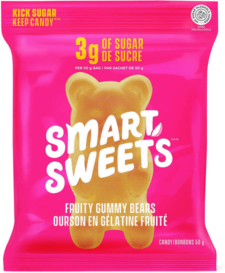 Smart Sweets Gummy Bears Fruit, 50g/1.75 oz. Bag {Imported from Canada}