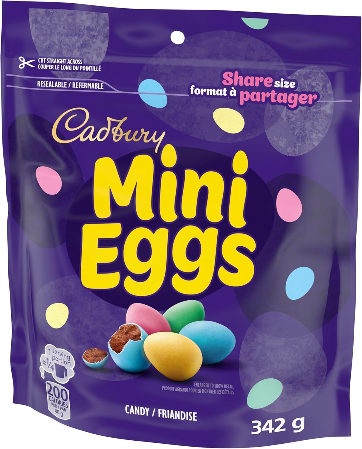 Cadbury Mini Eggs, Share size, 342g/12.1 oz - Front