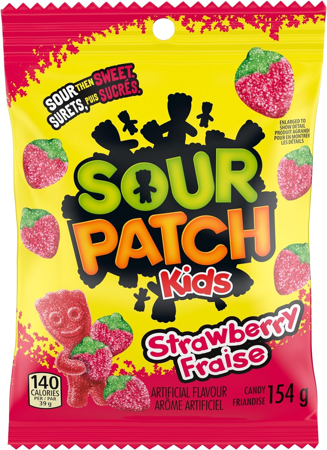 Maynards Sour Patch Kids Sour Strawberry Candy, 154g/5.4 oz. Bag {Imported from Canada}