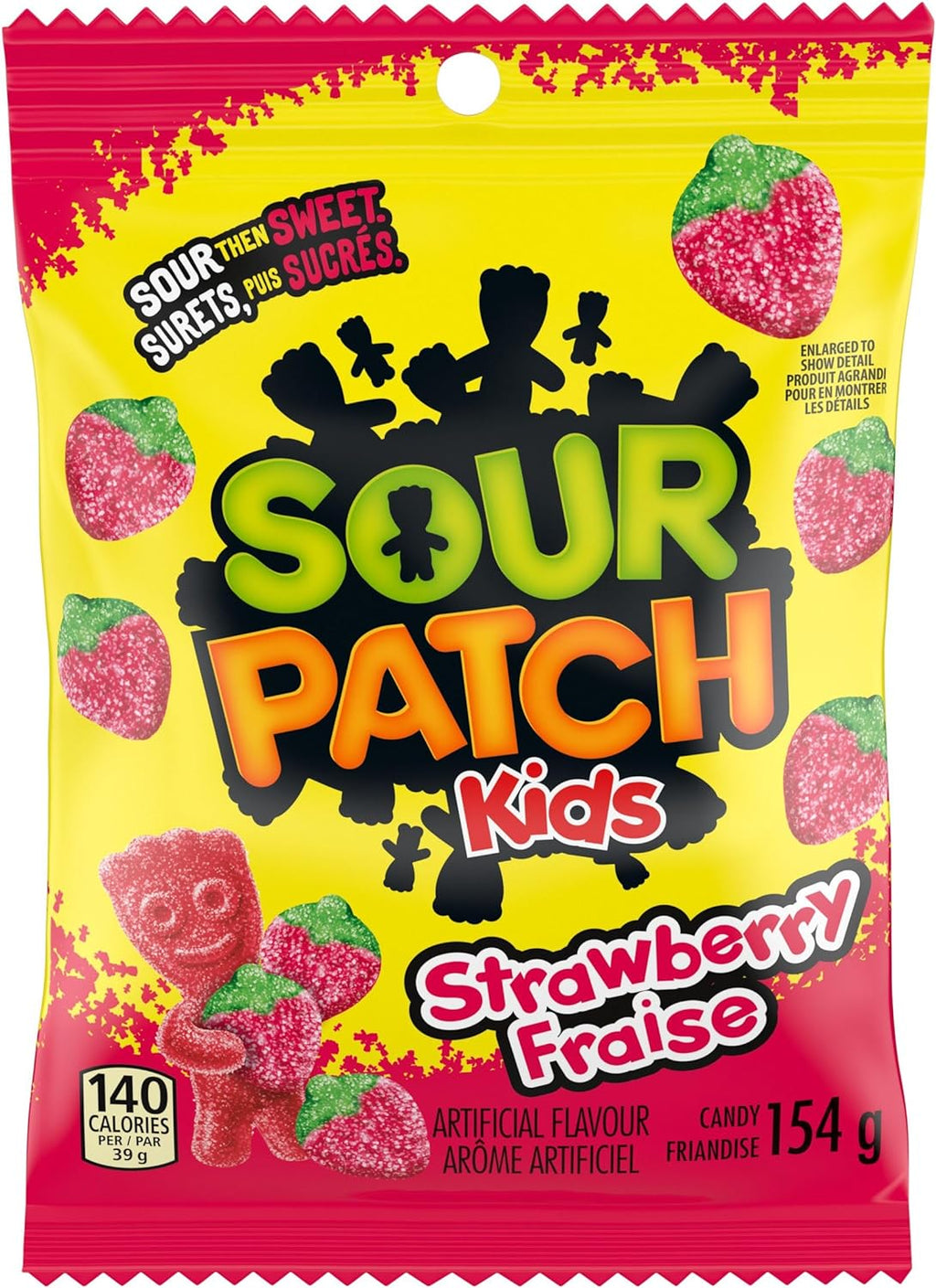 Maynards Sour Patch Kids Sour Strawberry Candy, 154g/5.4 oz. Bag {Imported from Canada}