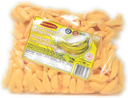 McCormicks Marshmallow Bananas, 250 Count {Imported from Canada}