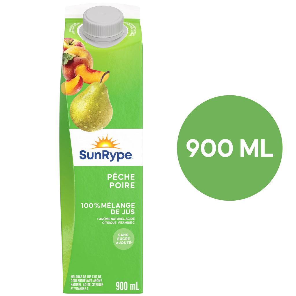 SunRype Fruit Juice, Peach Pear, 900ml/30.4 fl. oz