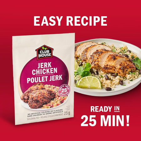 Club House Jerk Chicken Seasoning Mix 25g - Jamaican Spice Blend