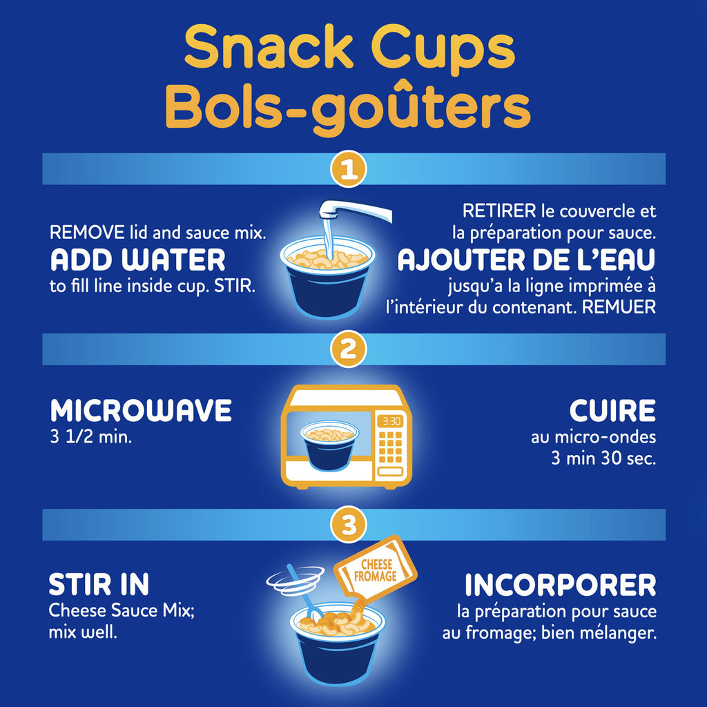 Kraft Original Macaroni & Cheese Snack Cup, 58g/2 oz.,  {Imported from Canada}