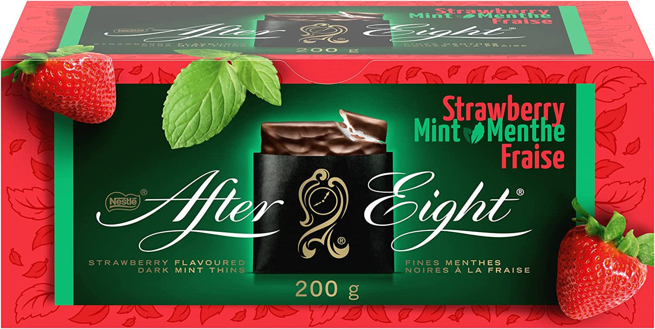 Eight Candy After Eight Strawberry Mint Chocolate, 200g/7 oz