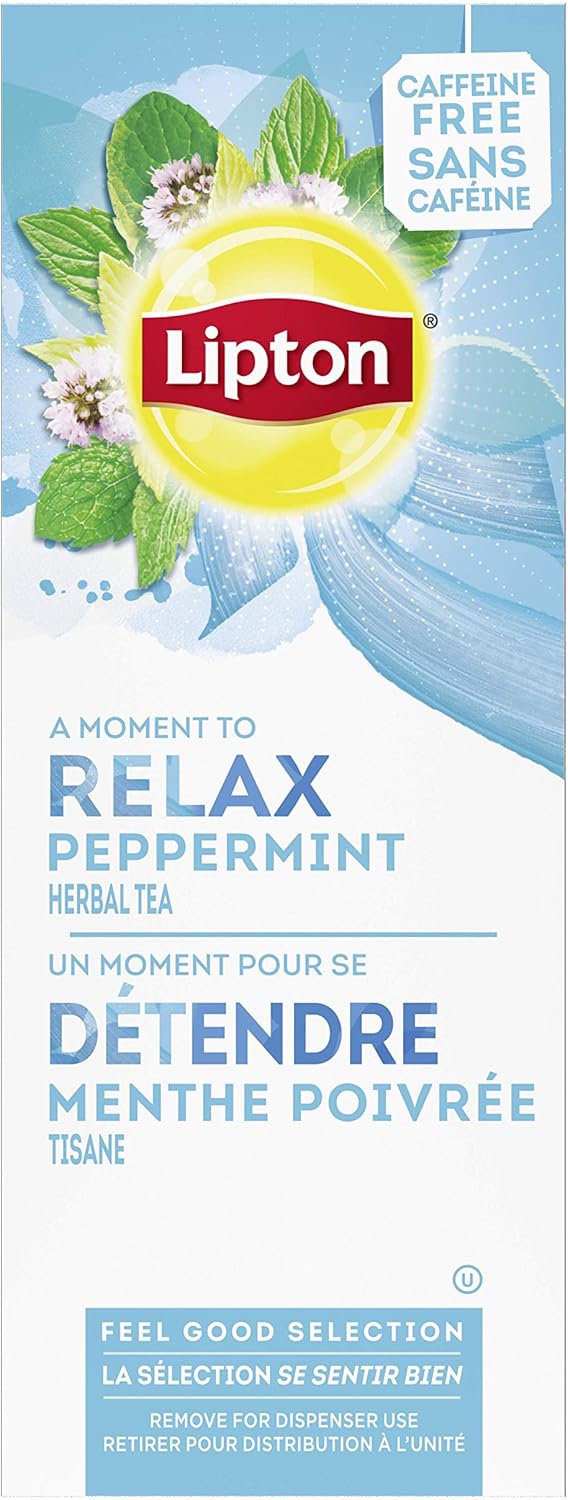 Lipton Relax Peppermint Herbal Tea front