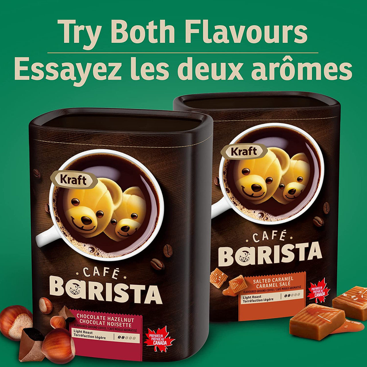 Kraft Cafe Barista Chocolate Hazelnut Light Roast Coffee, 12 K-Cups, 120g/4.2 oz. Box {Imported from Canada}