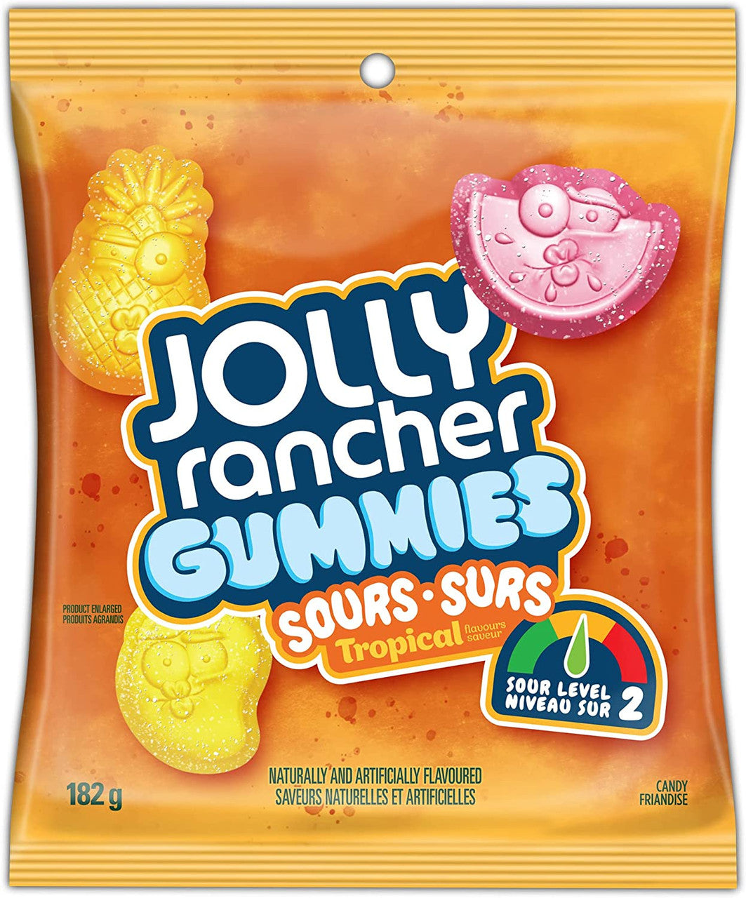 Jolly Rancher Gummies Sours, Tropical Flavors, 182g/6.4 oz. {Imported from Canada}