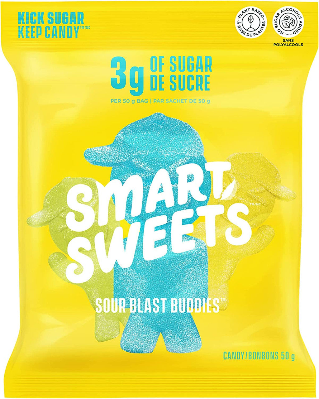 Smart Sweets Sour Blast Buddies, 50g/1.75 oz. Bag {Imported from Canada}