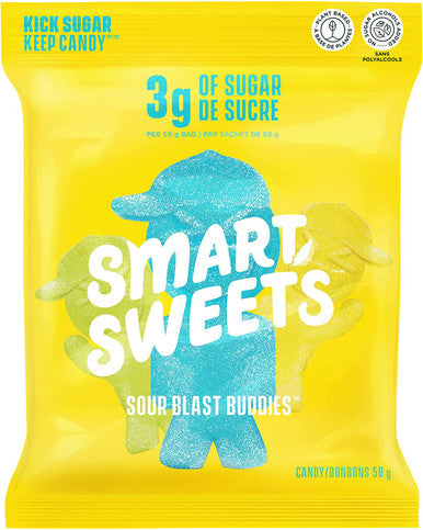 Smart Sweets Sour Blast Buddies, 50g/1.75 oz. Bag {Imported from Canada}