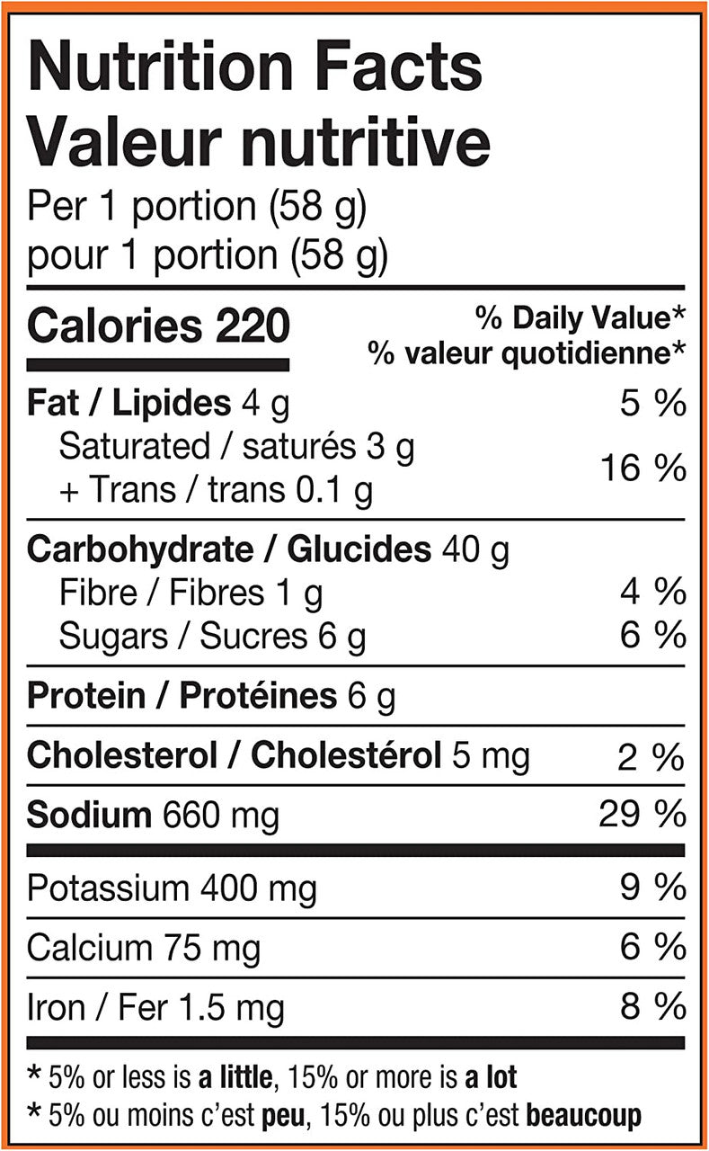KD Kraft Dinner Spicy Buffalo Flavor Snack Cups, 58g/2 oz. 1 Cup (Imported from Canada)