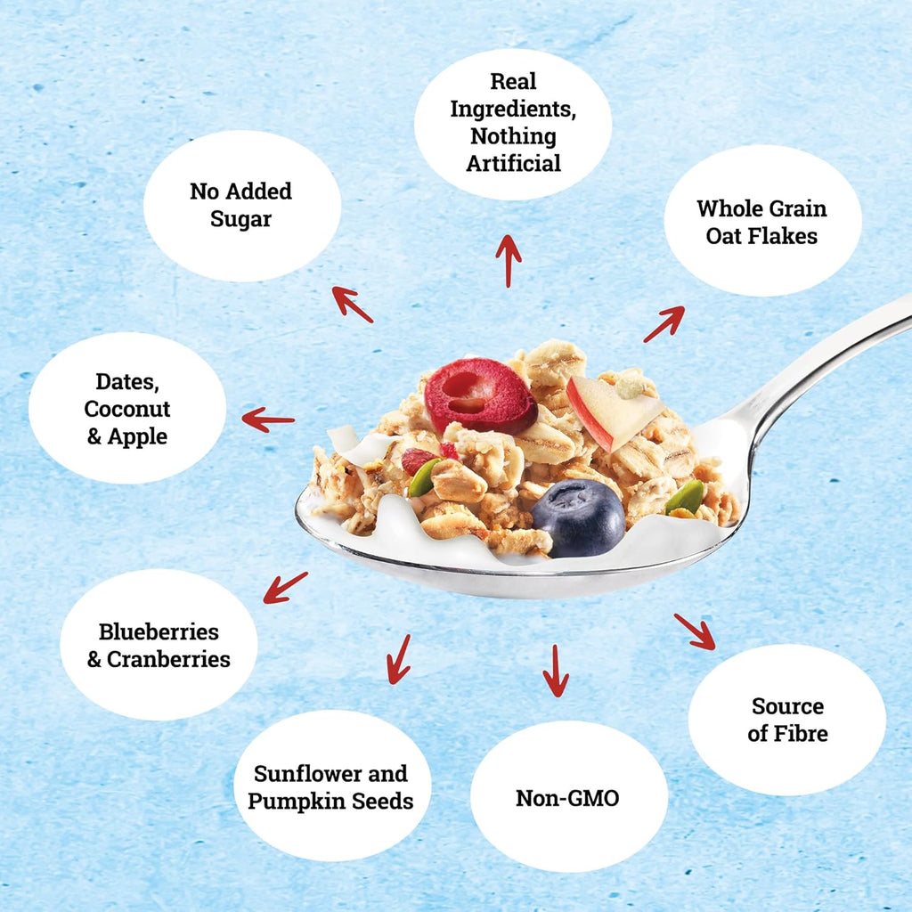 Jordans No Added Sugar Granola, Apple & Berry, 325g/11 oz. Box
