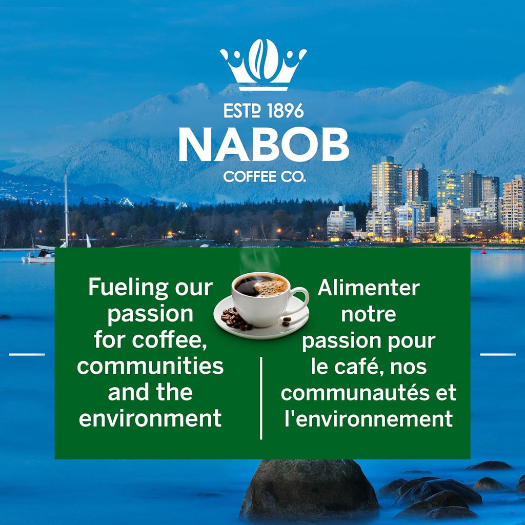 Fueling our passion for coffee label of Nabob 1896 Tradition Medium Roast Ground Coffee, 340g/12 oz., Box