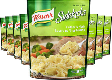 Knorr Pasta Butter & Herb Side Dishes 136g/4.8oz, Pack of 8, (Imported from Canada)
