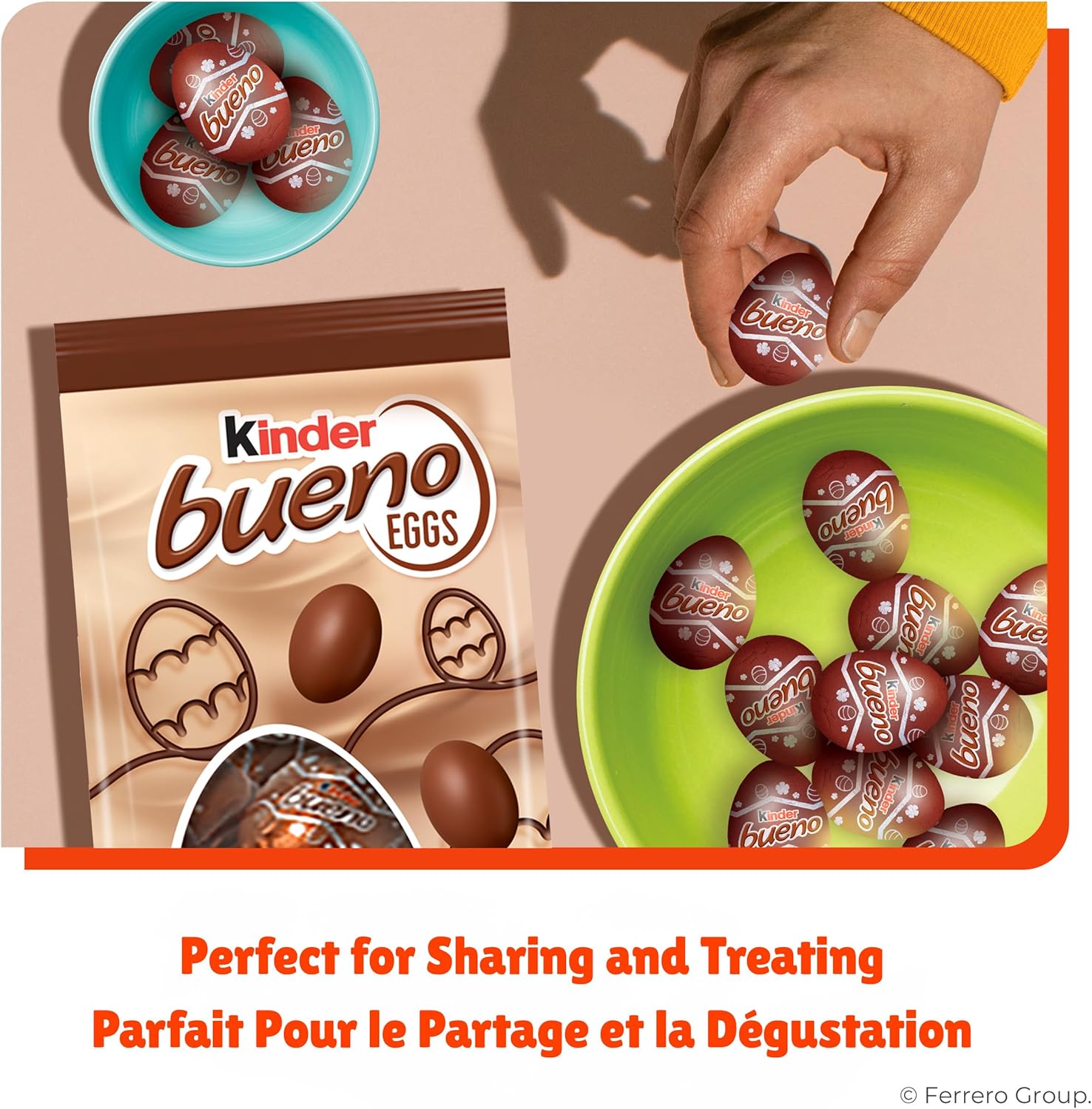 Kinder Bueno Crispy Chocolate Hazelnut Eggs, 140g/5 oz. - Perfect For Sharing And Treating