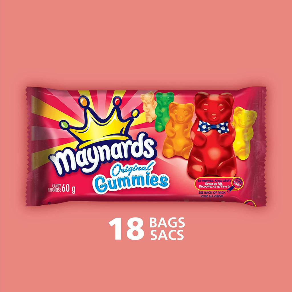 Maynard's Original Gummies - 18 Pack (60g / 2.1oz per pack) - One Bag