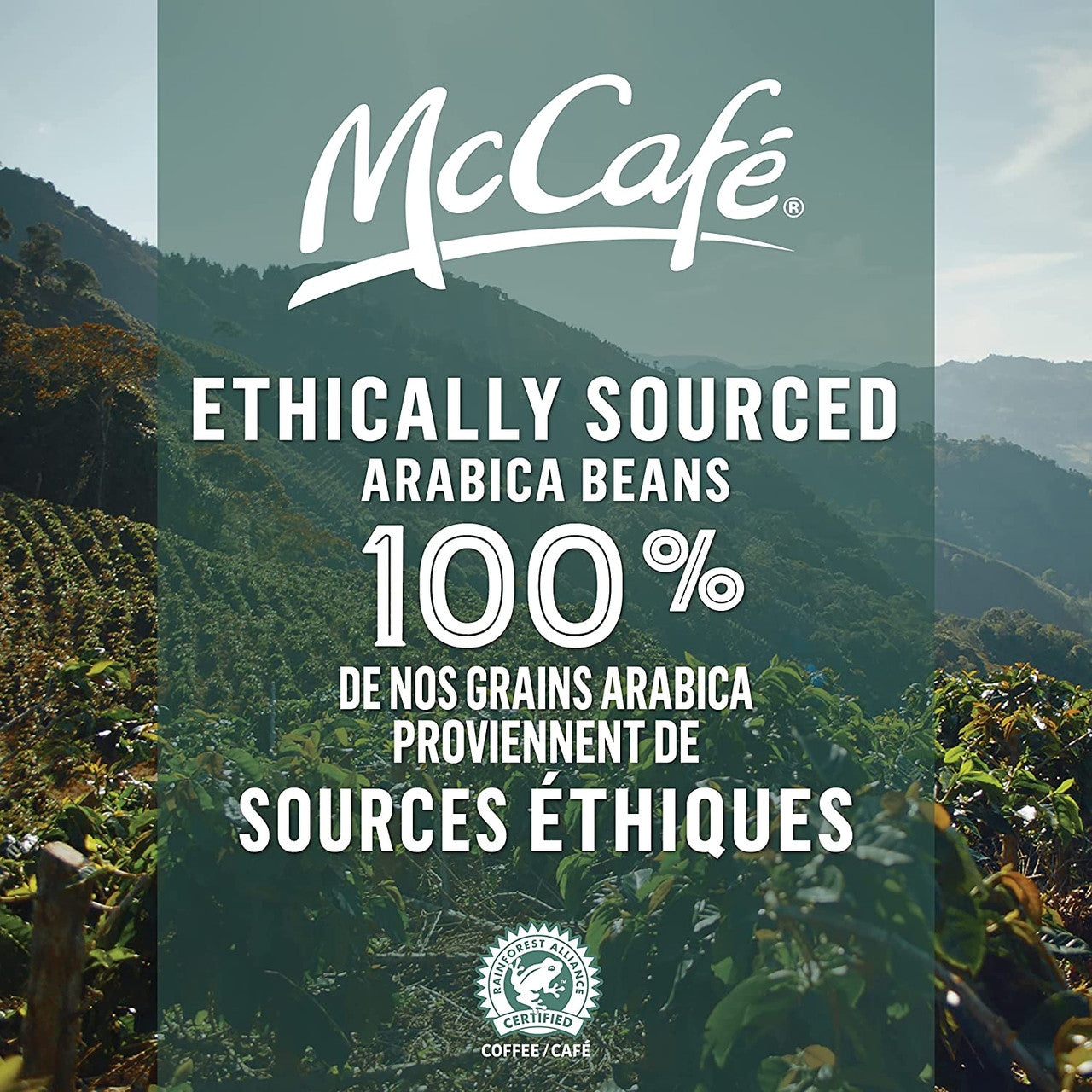 McCafe Organic High Grown, Dark Roast Whole Bean Coffee, 300g/10.5 oz Bag {Imported from Canada}