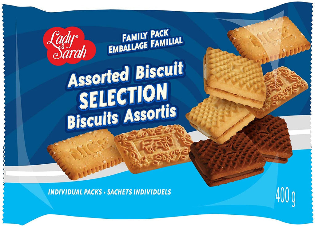 Lady Sarah Assorted Biscuit Selection, Family Pack, 400g/14 oz. Package