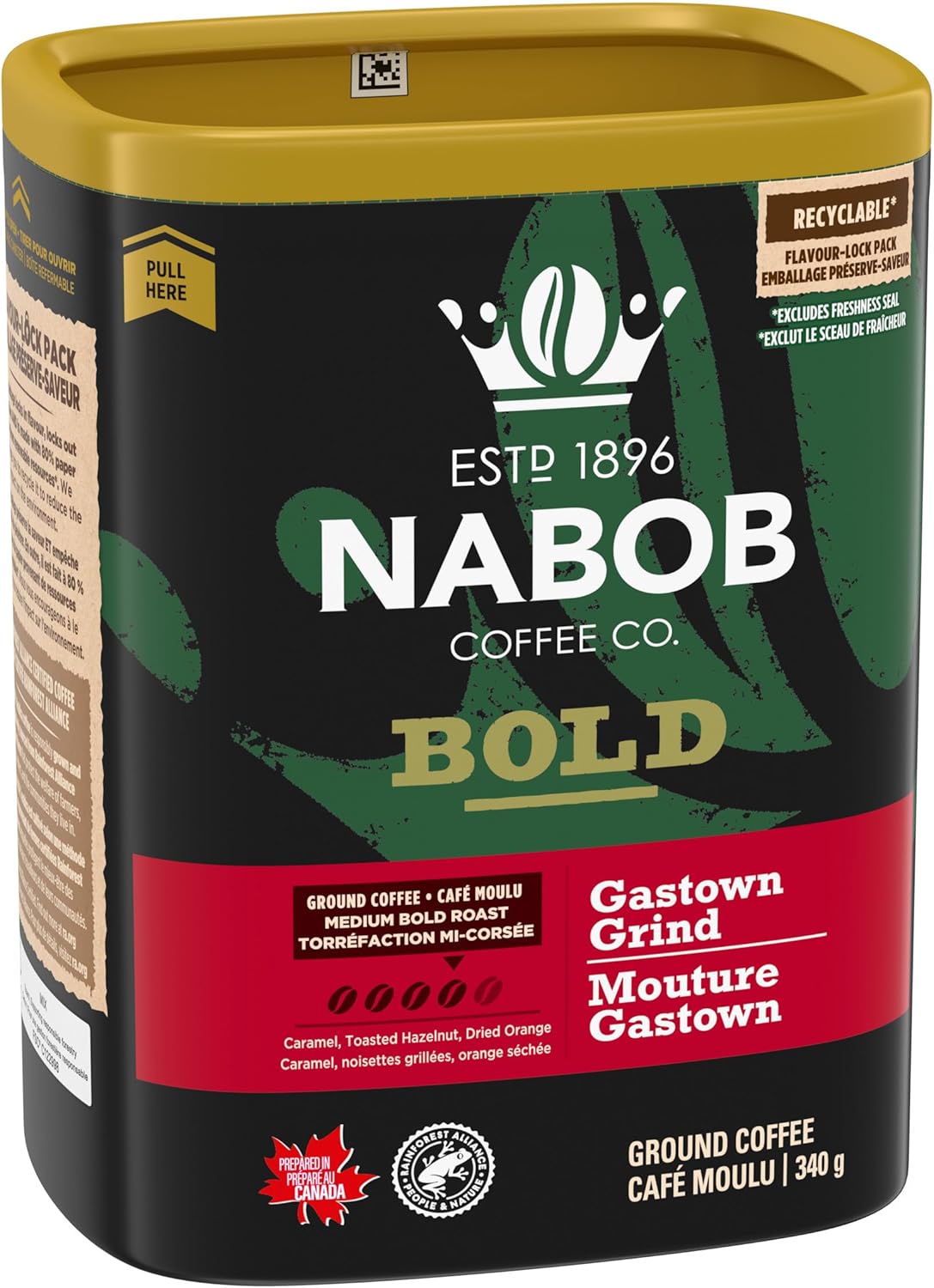 Nabob Bold Gastown Grind Ground Coffee 340g
