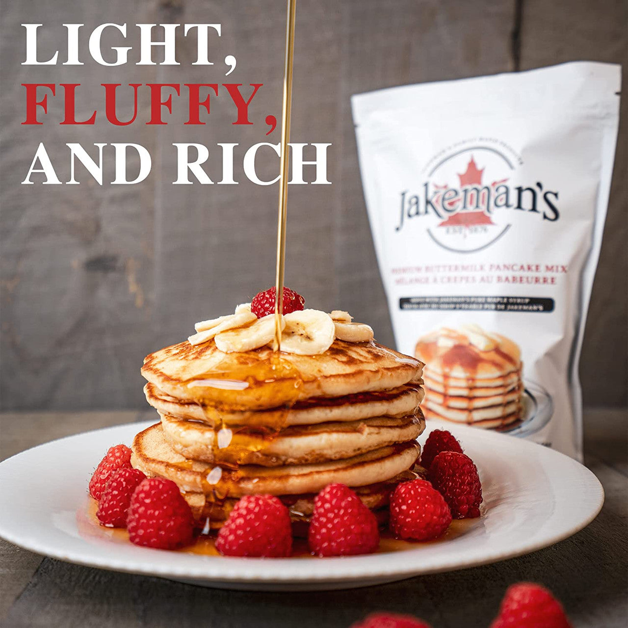 Jakeman's Premium Buttermilk Pancake Mix, 500g/17.64 oz., Bag {Imported from Canada}