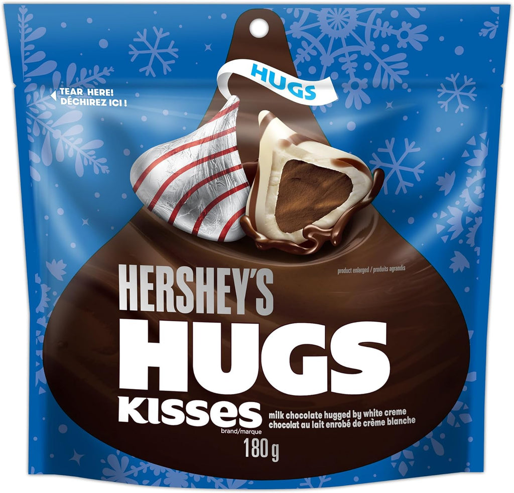 Hershey's Hugs Kisses, Milk Chocolate Hugged by White Creme, 180g/6.3 oz