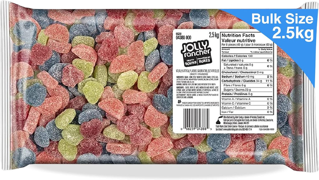 Jolly Rancher Fruity Sours Gummies, 2.5kg/5.5 lbs. Bulk Bag