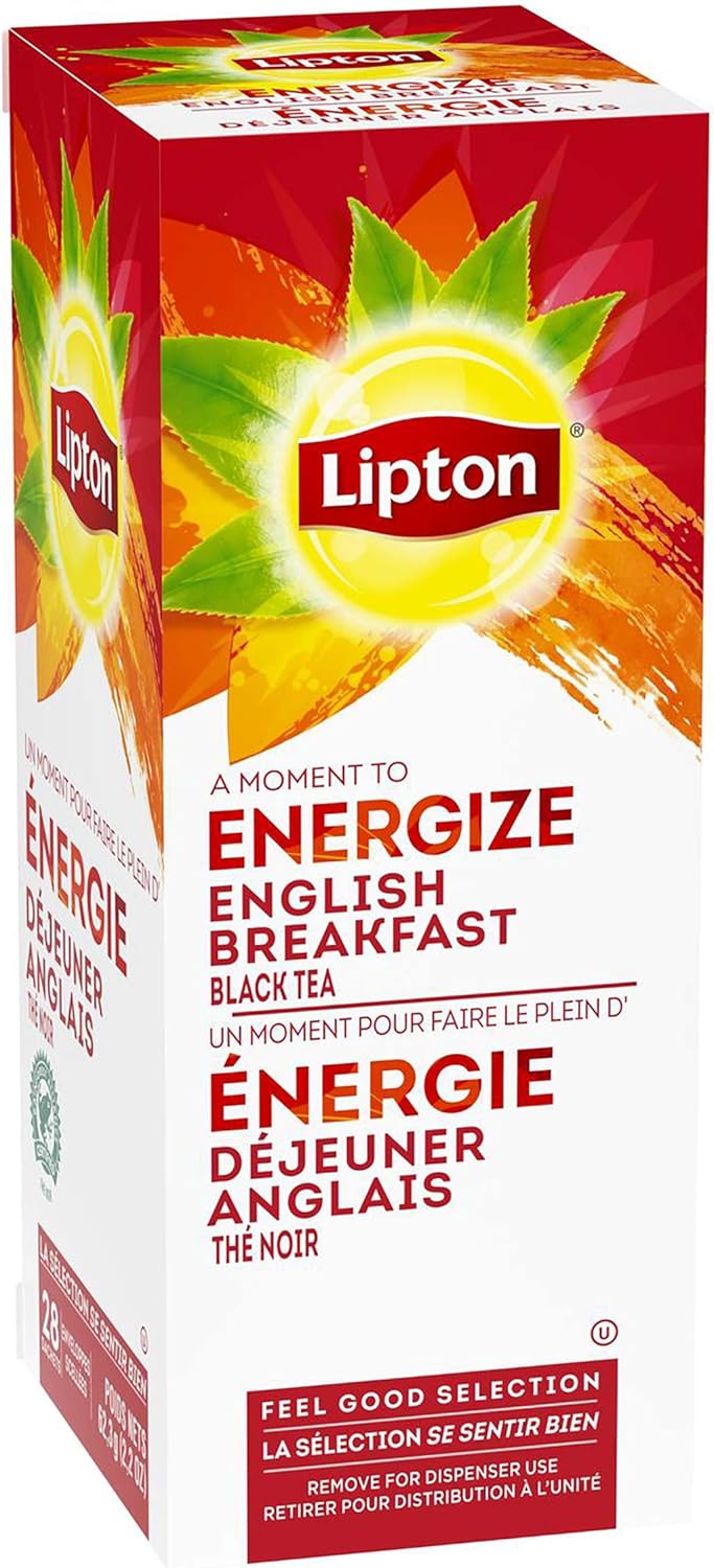 Lipton Energize English Breakfast Black Tea front