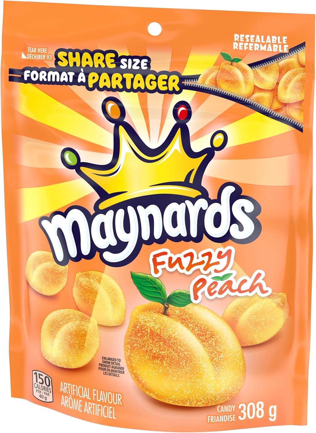 Maynards Fuzzy Peach Candy, 308g/10.8 oz