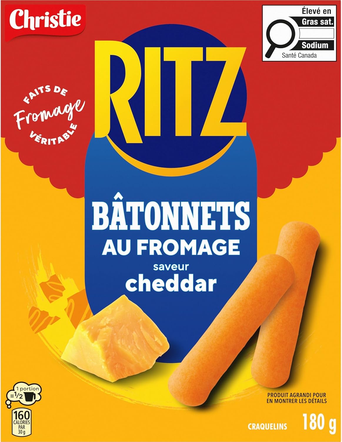 Ritz Cheese Bits Crackers Cheddar Flavor 180g - Cheesy Snack Crackers