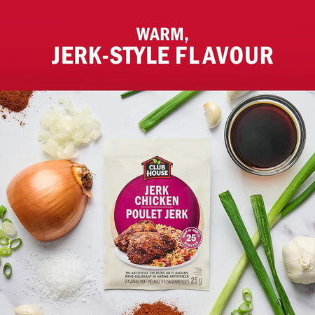 Club House Jerk Chicken Seasoning Mix 25g - Jamaican Spice Blend