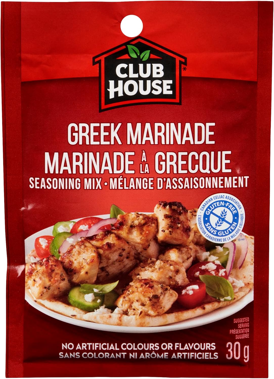 Club House Greek Marinade Seasoning Mix, 30g/1 oz. Packet