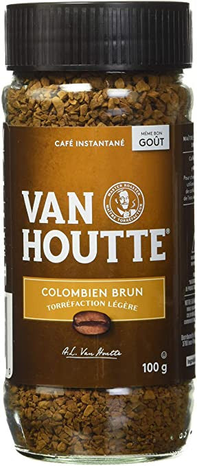 Van Houtte Colombian Light Roast Instant Coffee, 100g/3.5oz. {Imported from Canada}